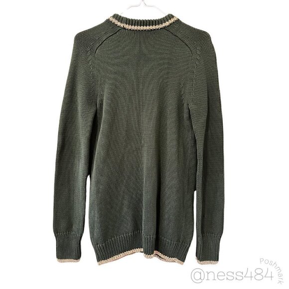 Juicy Couture Green/Gold Cardigan, Small - Picture 3 of 5